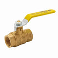 1-1/4" FNPT Brass Ball Valve Inline