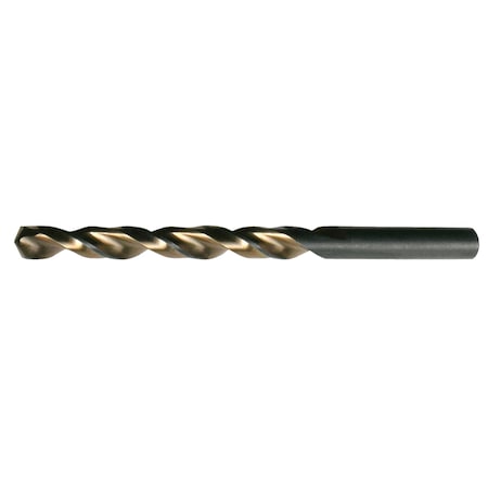 135 Degree Heavy-Duty Parabolic Jobber Length Drill Cle-Line 1872 Black and Gold HSS RHS/RHC Let-F