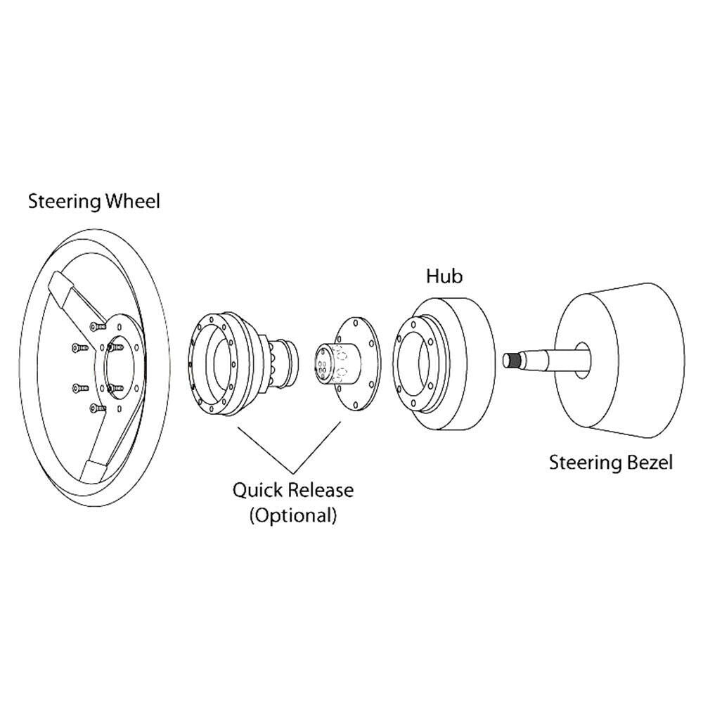 Rising Sun Steering Wheel Short Hub Adapter Kit For 91-98 BMW E36 M3 Z3 E39 E36H 840i 850i