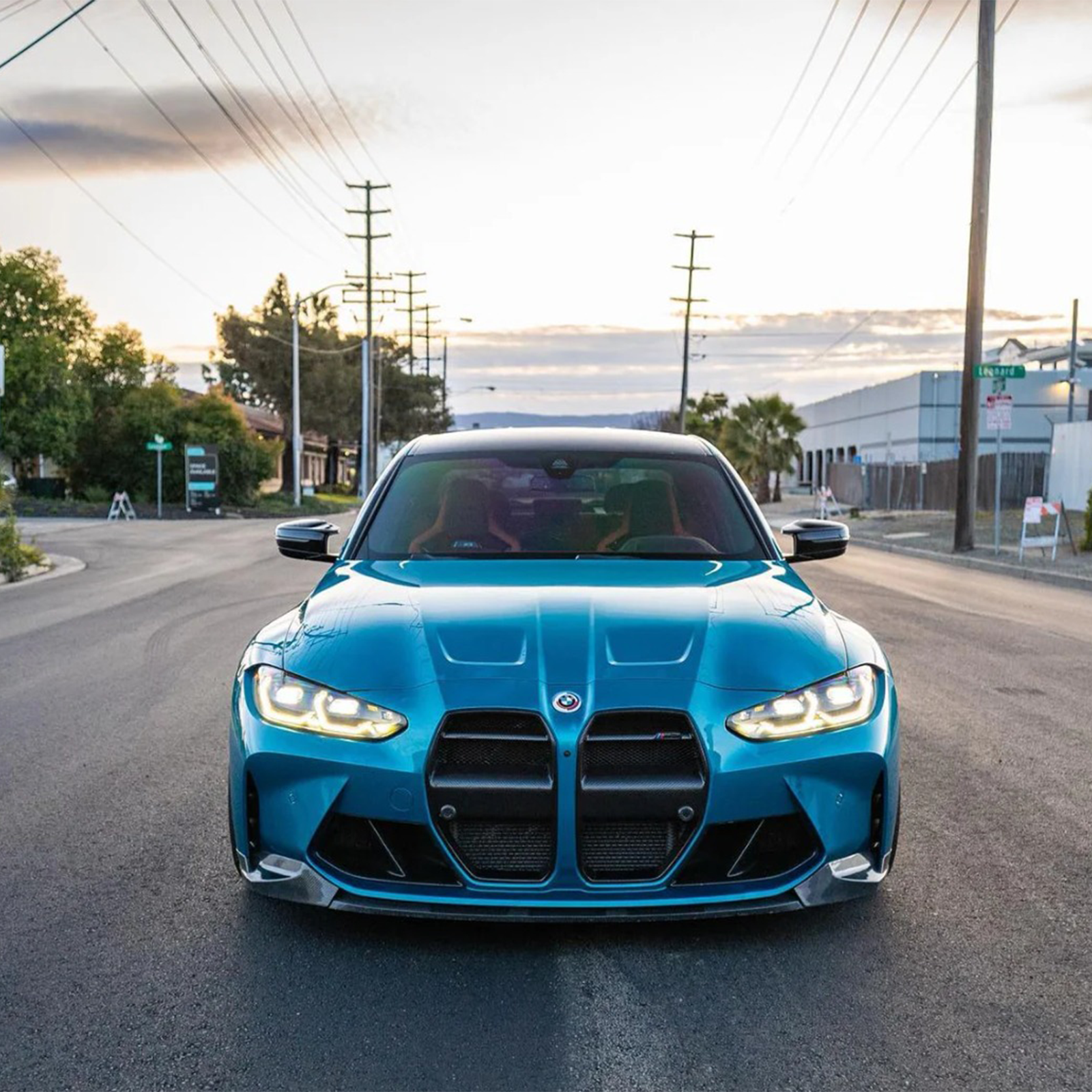 M Performance Style Carbon Fiber Front Lip for BMW G80 M3 G82 M4