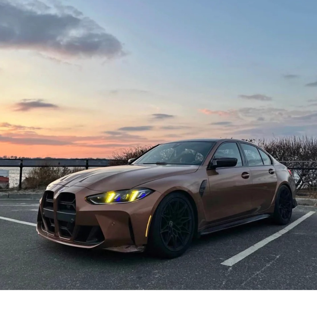 Facelift Snake Eyes Dual Color DRL Headlight V2 Upgrade for BMW G8X G80 M3 G82 M4 G22 G26 4 Series