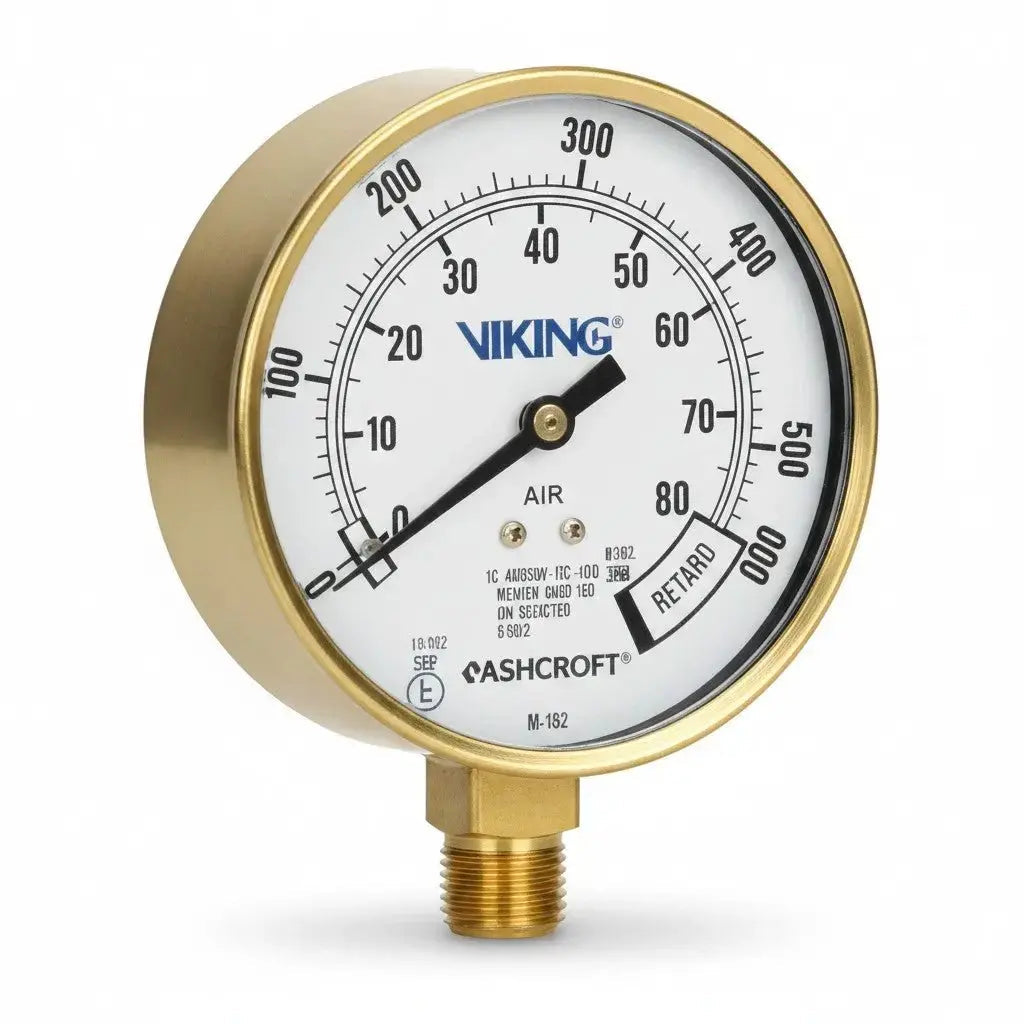 Fire Sprinkler Air/Water Gauge 0-300 PSI UL FM Approved by FPPI
