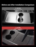 Alcantara Central Control Panel Sticker for Tesla Model 3 (17-20)