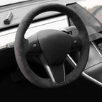 TESERY Alcantara Steering Wheel Cover for Model 3 / Y