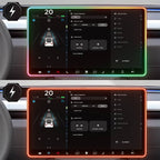 Model 3/Y Music-Synced RGB Ambient Lighting With Wireless Charging Phone Mount