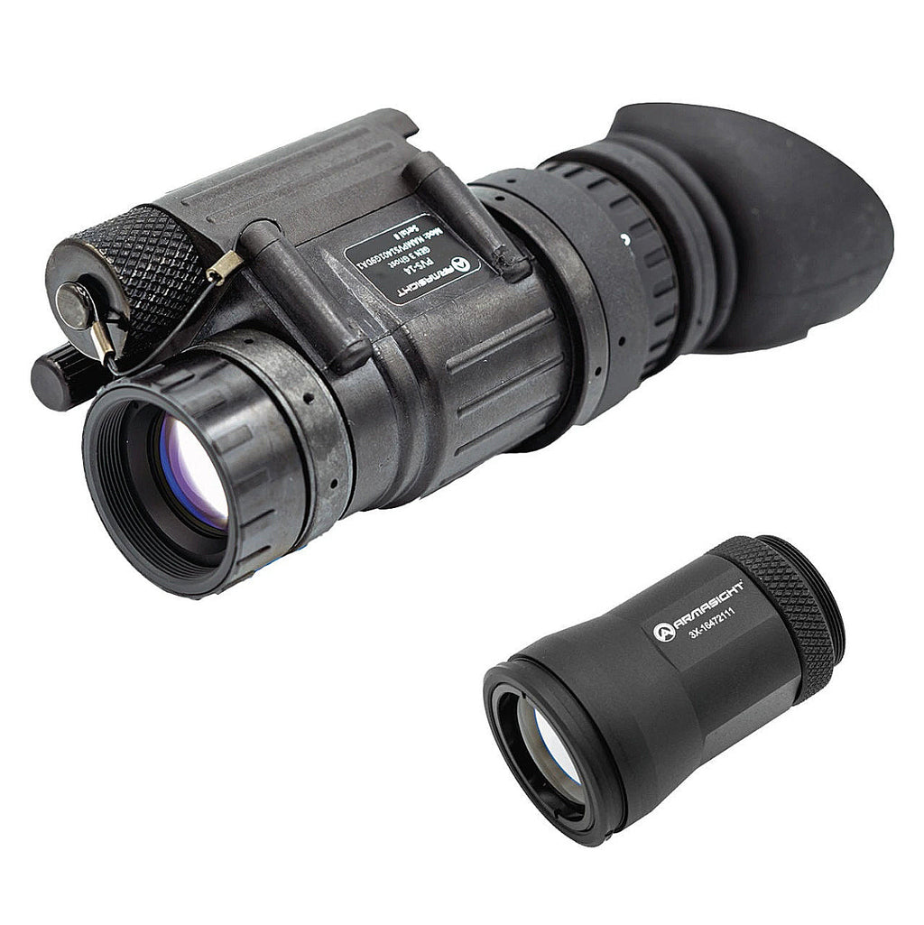 Armasight PVS-14 Gen 3 Night Vision Monocular w/ 3x Lens, Thin-Filmed White Phosphor Tube