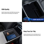 TESERY Armrest Organizer Console Tray for Model 3 / Model Y