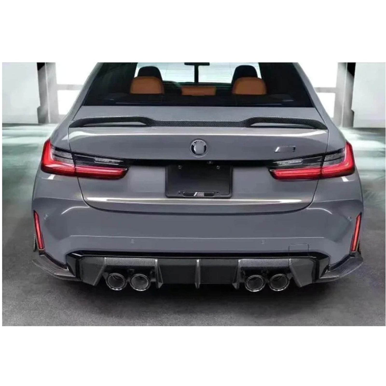 VR Style Carbon Fiber Rear Spoiler for BMW G22 4 Series G82 M4