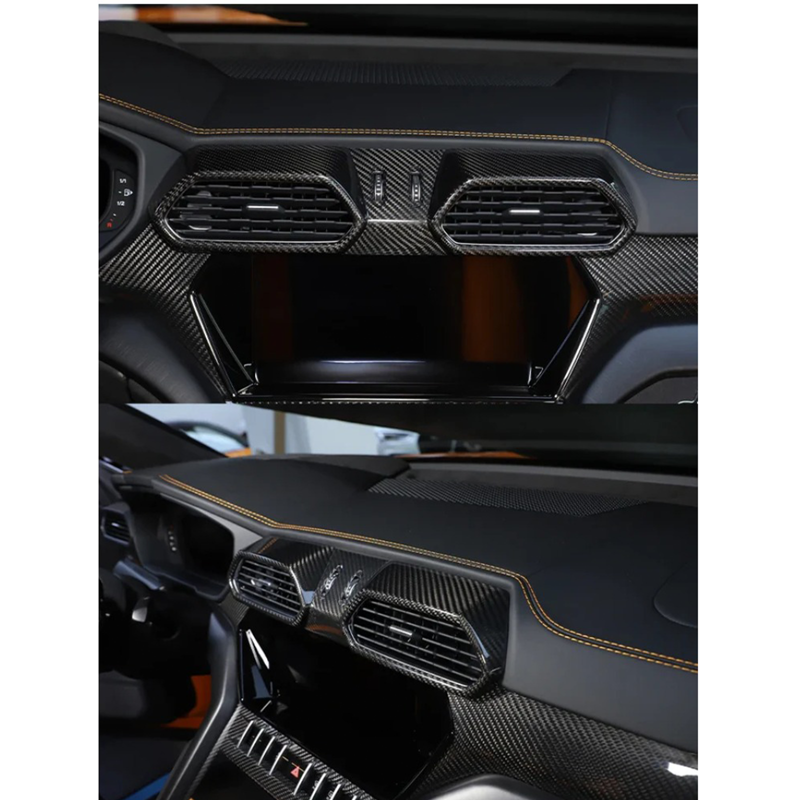 Dry Carbon Fiber AC Air Outlet Vent Cover for Lamborghini Urus