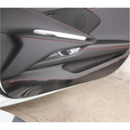 Dry Carbon Fiber Door Anti‑Kick Panel Cover for Chevrolet Corvette C8
