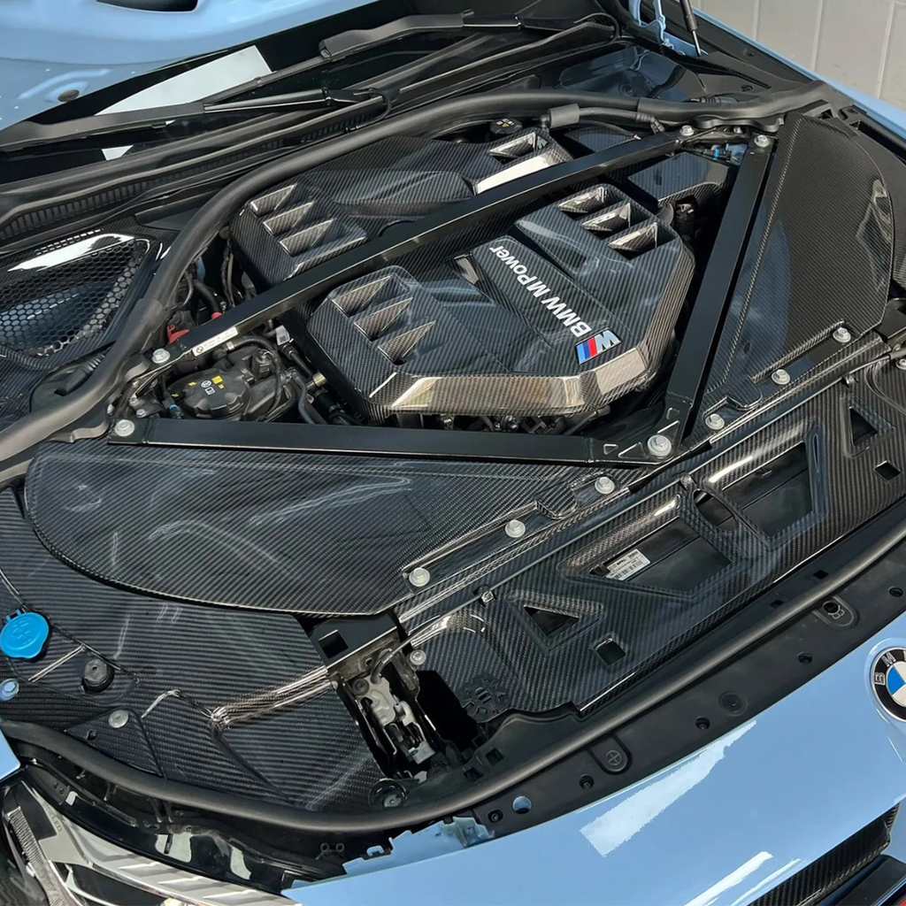 Forged Carbon Fiber Engine Bay Cover Kit for BMW G80 G81 M3 G82 G83 M4