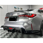 Carbon Fiber AD Style Rear Diffuser w/ LED Light for BMW G80 G81 G82 G83 M3 M4