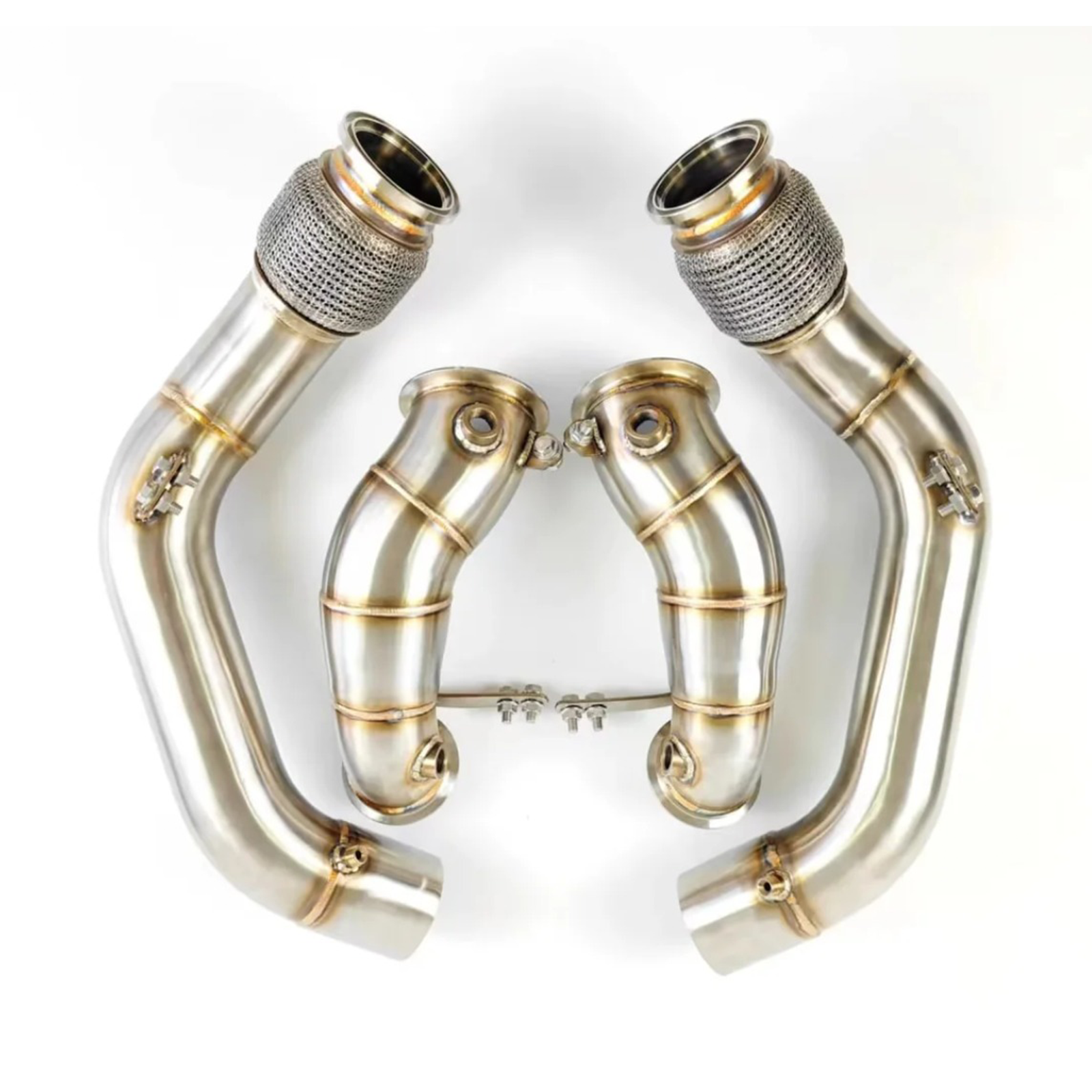 Performance Exhaust Downpipes Air Intake System for BMW F90 M5 F91 F92 F93 M8 S63 4.4T V8