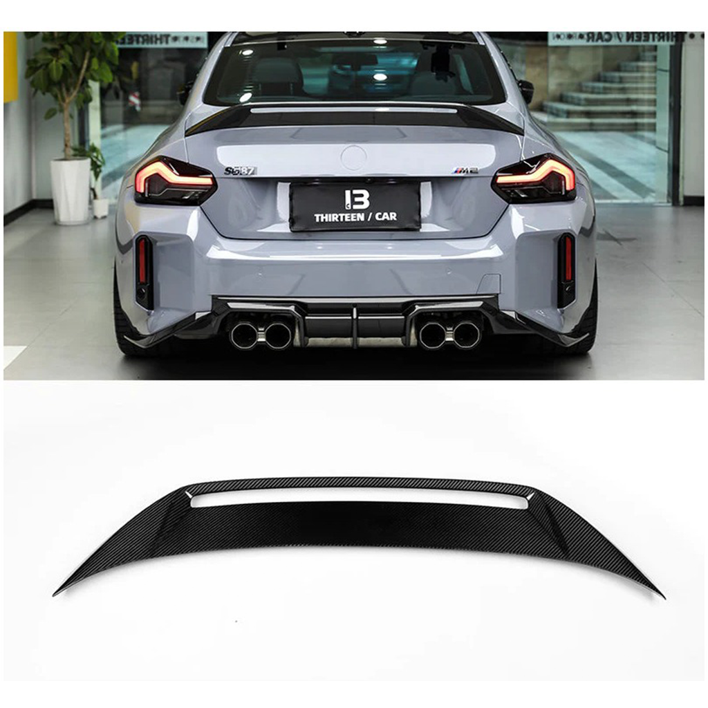 Pre-Preg Carbon Fiber AD Style Rear Trunk Spoiler for BMW G87 M2 G42 2 Series