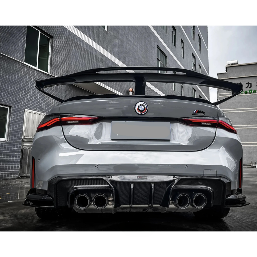 Prepreg Carbon Fiber TK Aggressive Large Rear Trunk Wing for BMW G80 M3 G82