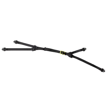 Chin Strap, Black, Nylon, Suspension