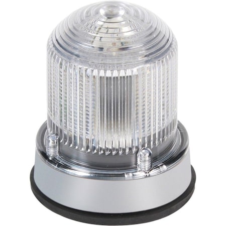 Warning Light, Red, 65 Flashes per Minute, LED, 24VDC, Surface Mount, 1/2 in FNPT, 3/4 in MNPT