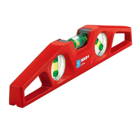 Torpedo Level,Alum,10 In,Magnetic,Red