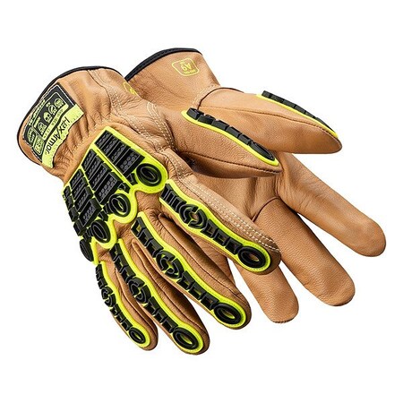 Safety Gloves,Brown Cuff,PR
