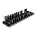 1/4 in Drive Impact Socket Set, SAE, 26 pcs