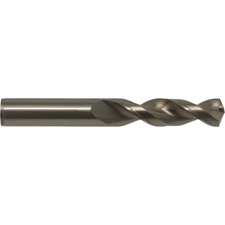 Screw Machine Drill Bit, 5/16 in Size, 135  Degrees Point Angle, Cobalt Steel, Straw/Bronze Finish