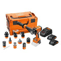 Hammer Drill/Driver Kit,Cordless,18V DC