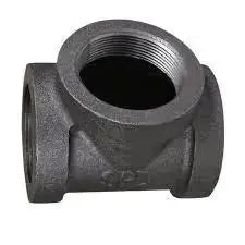 Black Cast Iron Tee Fitting