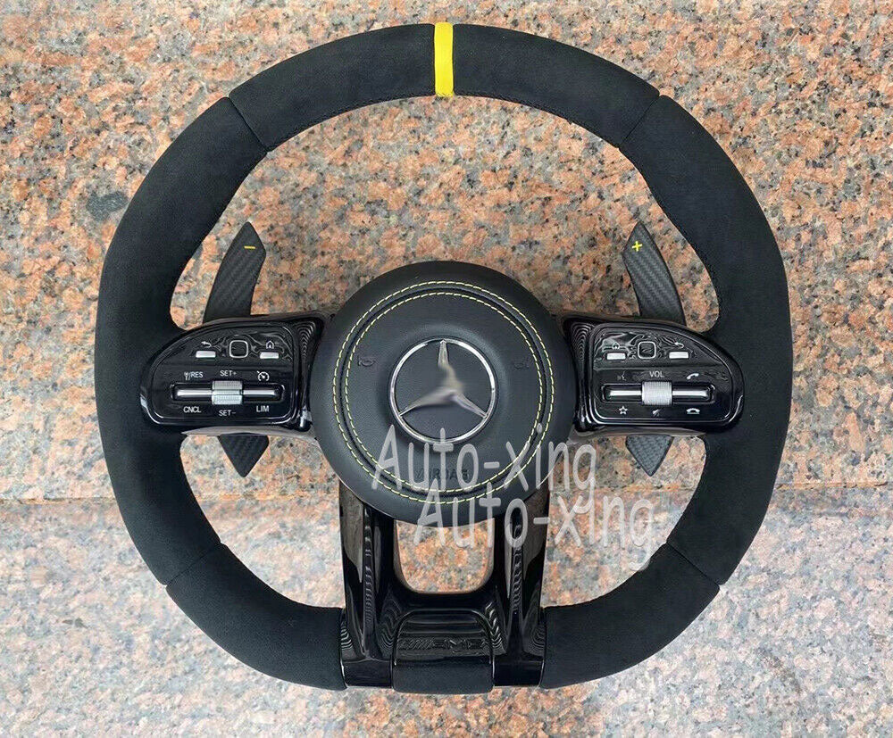 Mercedes-Benz 2020+ AMG Performance Style Customizable Steering Wheel (Fits 2010+ All Models)