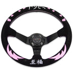 Bliss 350mm Steering Wheel + Short Hub Adapter Kit For Mazda Miata RX-7 RX-8 MX-3 MX-6