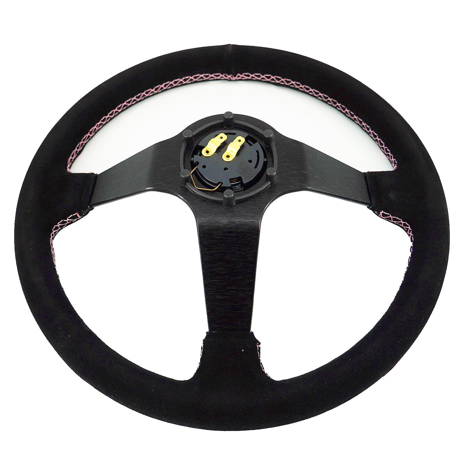Bliss 350mm Steering Wheel + Short Hub Adapter Kit For Mazda Miata RX-7 RX-8 MX-3 MX-6