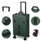 Byootique Artist Rolling Makeup Case with Drawers