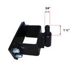 10'x4"x4" Gate Post with Brackets for Dual Swing Driveway Gates, Set of 2