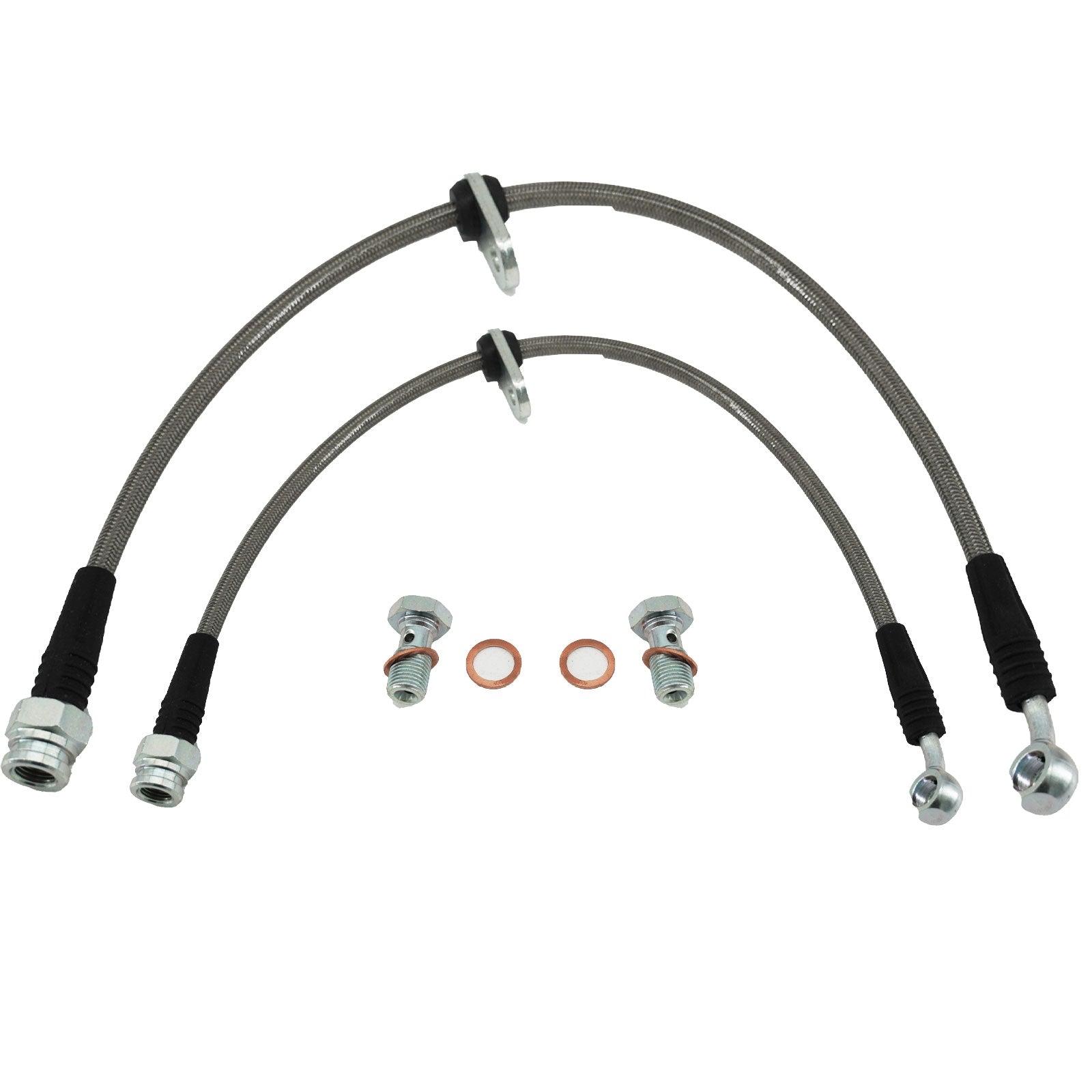 Stainless Steel Front & Rear Brake Line Kit for 92-95 Honda Civic w/rear disc EG