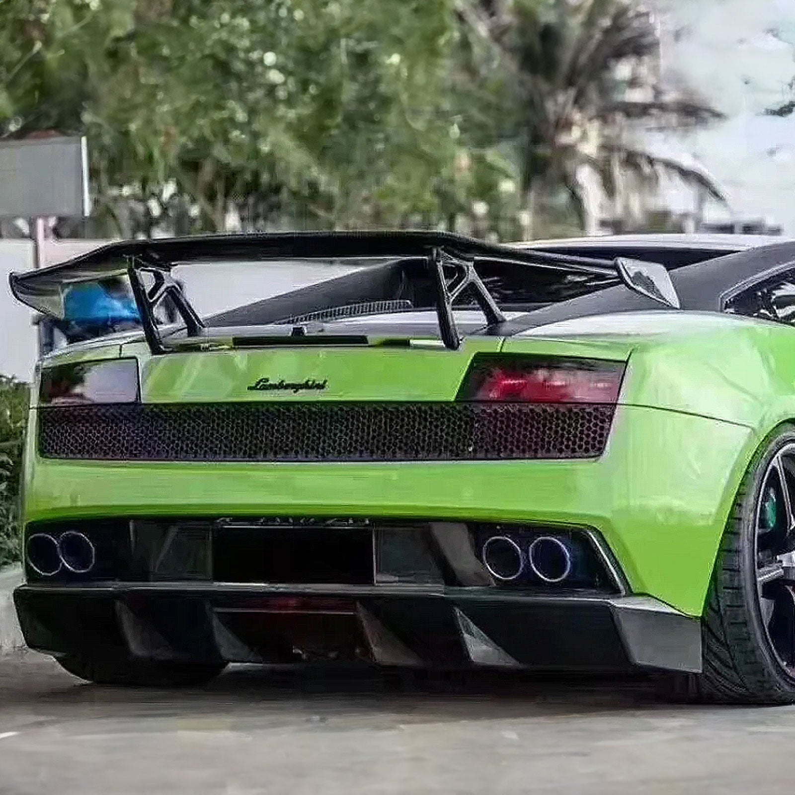 BR Style Carbon Fiber Rear Spoiler Wing for Lamborghini Gallardo LP550 LP560 LP570