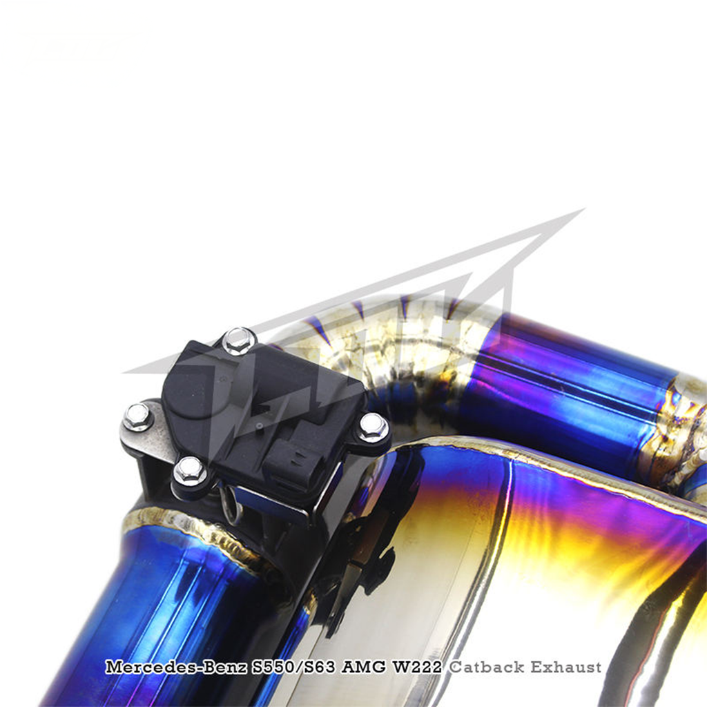 Titanium Valved Catback Exhaust System for Mercedes Benz S550 S500 S63 AMG W222 4.7T 5.5T