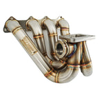B Series Hood Exit T4 .82 Top Mount Turbo Manifold Kit GSR Si B16 B18 B20 44mm For Civic Si DC2