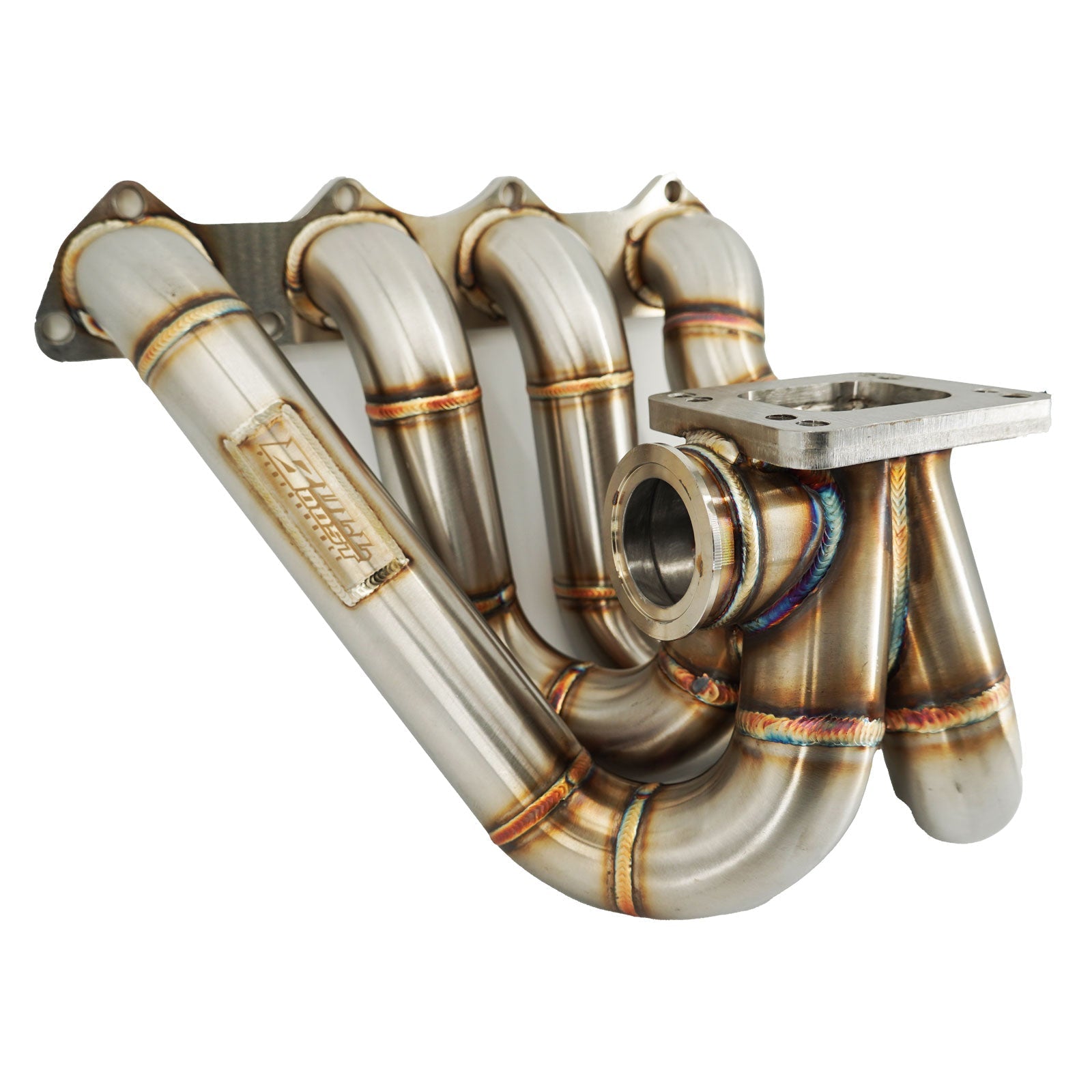 B Series Hood Exit T4 .82 Top Mount Turbo Manifold Kit GSR Si B16 B18 B20 44mm For Civic Si DC2
