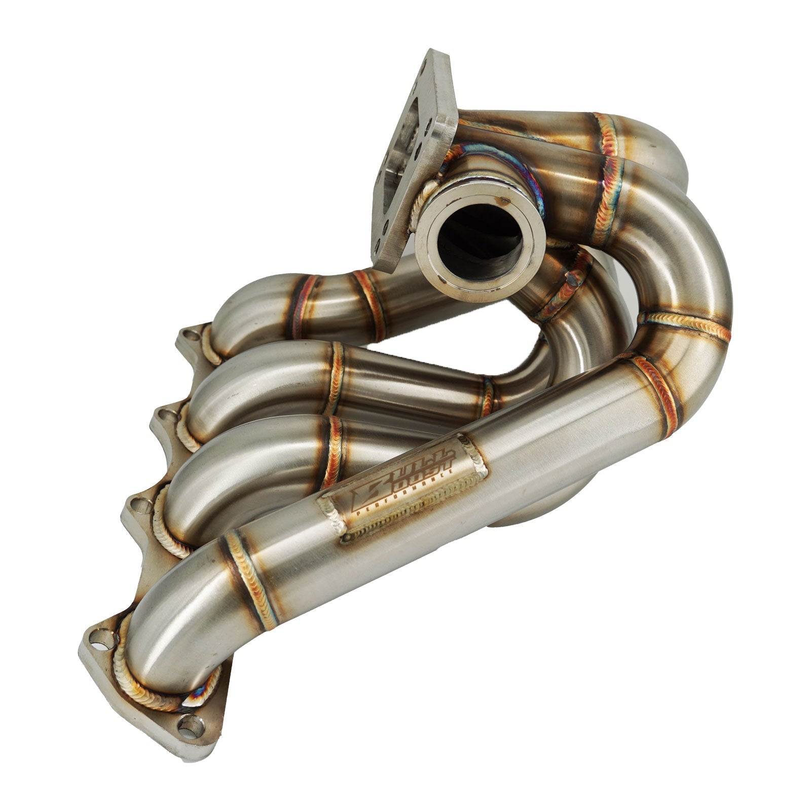B Series Hood Exit T4 .82 Top Mount Turbo Manifold Kit GSR Si B16 B18 B20 44mm For Civic Si DC2