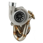 B Series Hood Exit T4 .82 Top Mount Turbo Manifold Kit GSR Si B16 B18 B20 44mm For Civic Si DC2