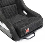 Bull Boost Adjustable Racing Lowered Ultra Max Bucket Seat with Slider Rails