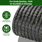 Yescom 15' Artificial Grass Roll Large-scale Landscape Projects | Cut-to-Length