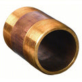1/8" MNPT x 4" TBE Red Brass Pipe Nipple Sch 80