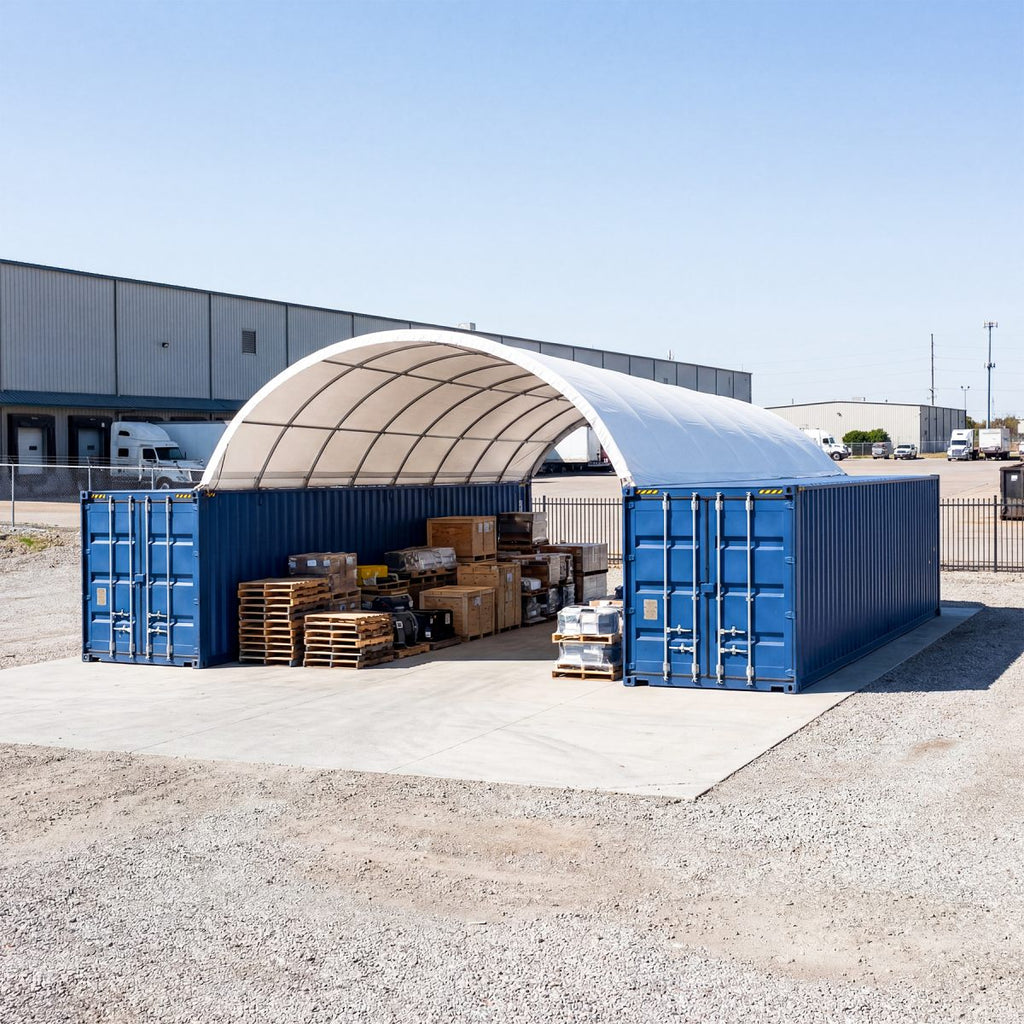 20'x40' Shipping Container Canopy Shelter