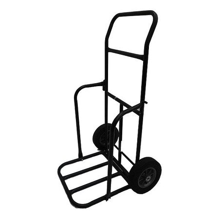 Traffic Cone Cart, Black, Steel, 47 in H