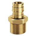Straight, Brass, Barbed 19/32", MNPT 1"