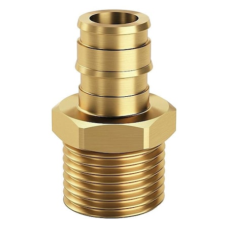 Straight,Brass,Barbed51/64",MNPT3/4"