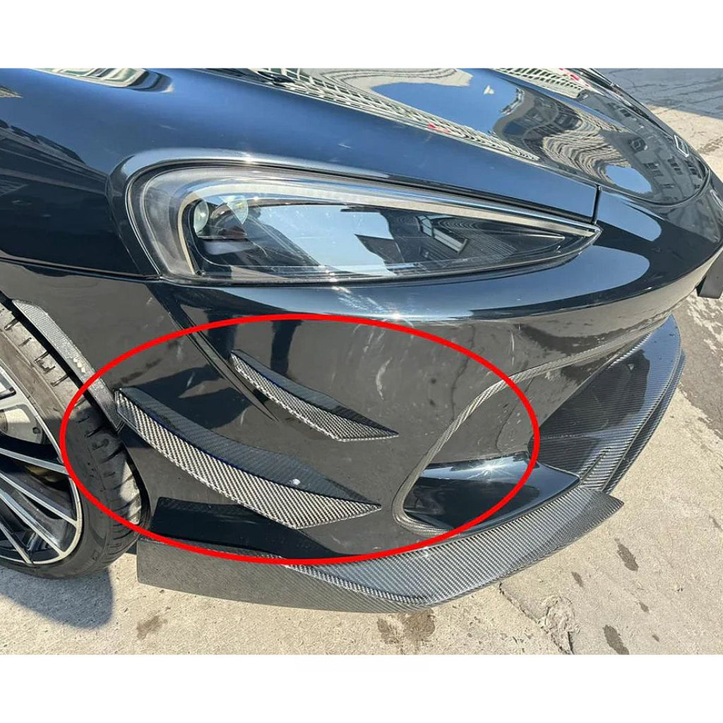 PRO Style Dry Carbon Fiber Front Bumper Splitters for McLaren GT