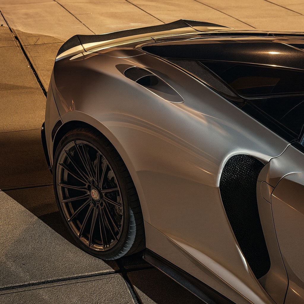 N Style Dry Carbon Fiber Side Air Intake Vent Covers for McLaren GT