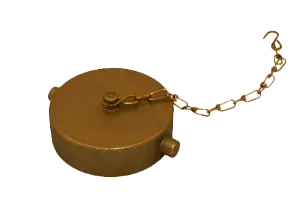 Cap and Chain 1.5" PL NST RB Brass Cap for Fire Protection