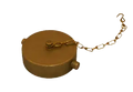 Cap And Chain 2.5" PL NST RB Brass Cap For Fire Protection